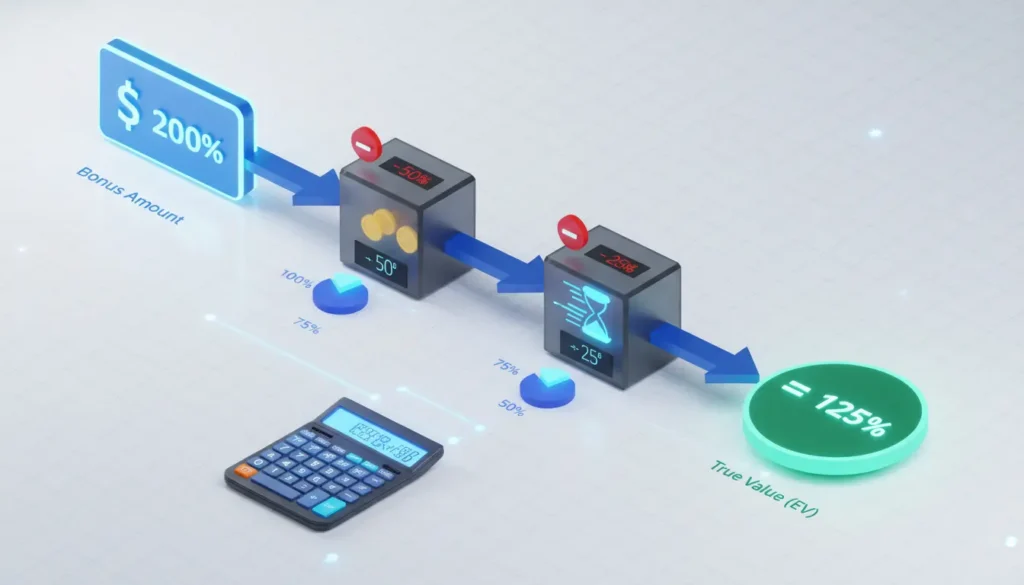 Mathematical calculation of bonus expected value