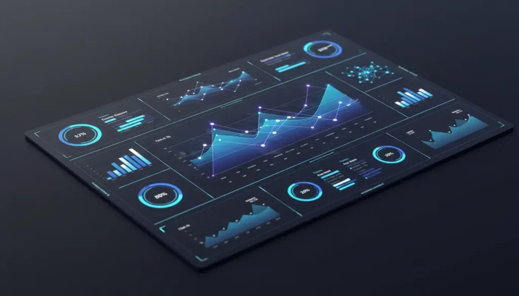 Advanced statistical analysis dashboard showing Champions League betting trends and patterns